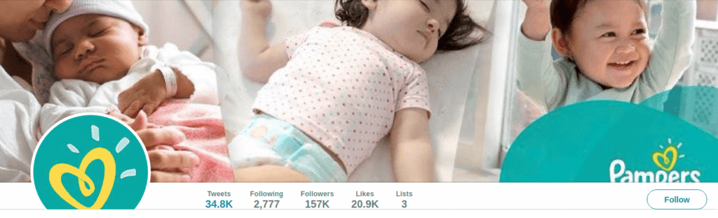 Pampers on Social Media