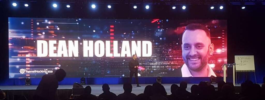 Dean Holland at Funnel Hacking Live 2018